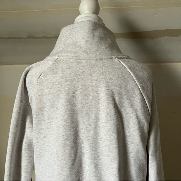 Athleta Cozy Karma Asym Sweatshirt Dress in Light Grey size Small - Picture 11 of 12
